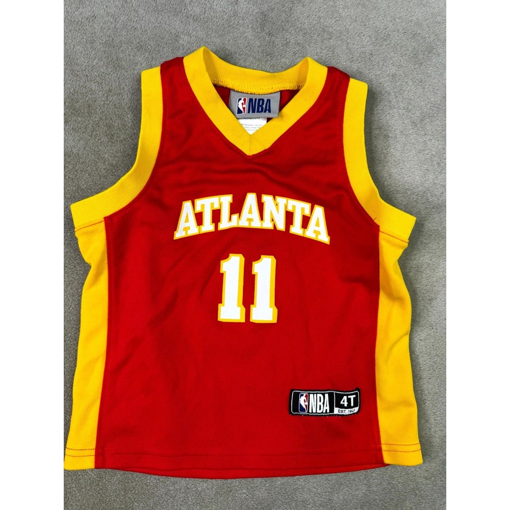 Atlanta Hawks Jersey Kids 4T Red Yellow Basketball Team NBA Trae Young #11 Logo